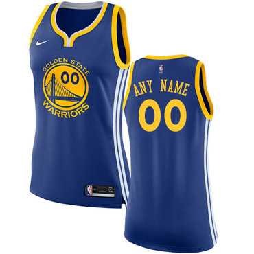 Women%27s Customized Golden State Warriors Royal Blue Icon Edition Nike NBA Road Jersey